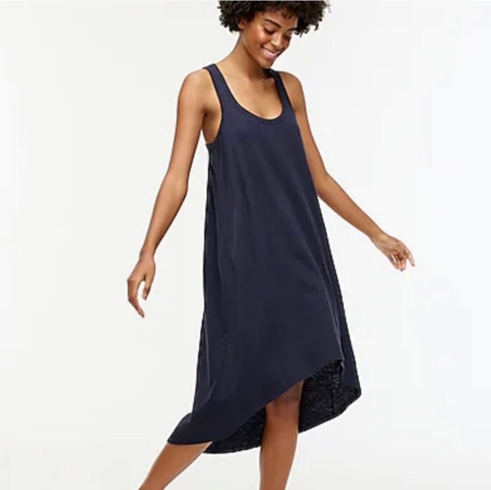 J. Crew Navy High-Low Tank Dress Size S